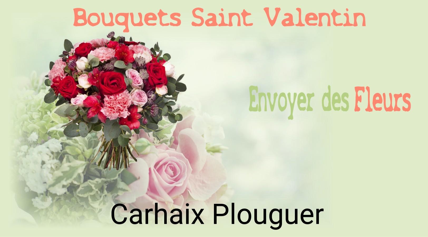 Roses de Saint-Valentin livrées à Carhaix-Plouguer